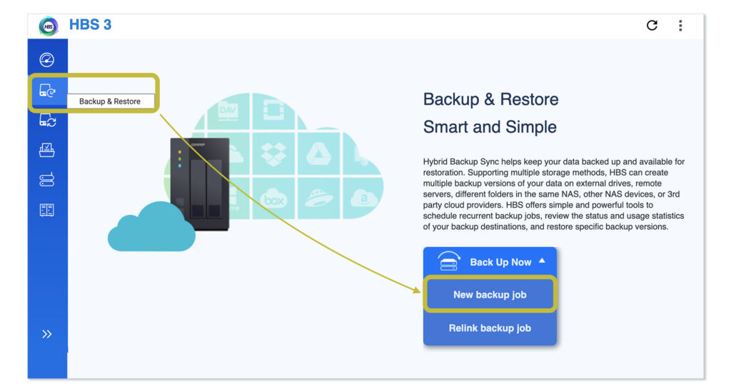 Backup & Restore Menu